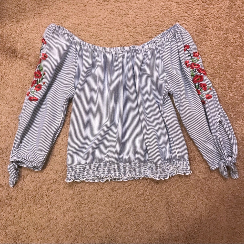 Hollister Off the Shoulder Blouse